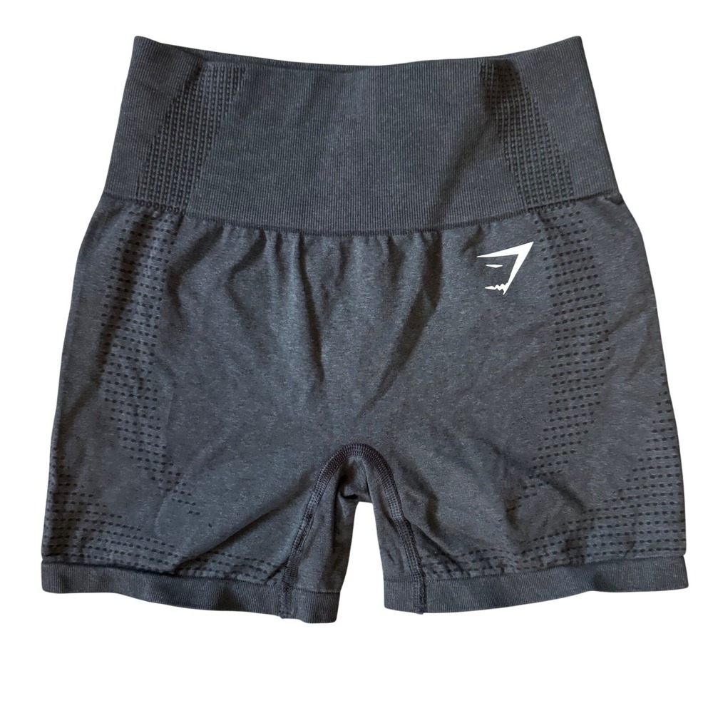 Gymshark Vital Seamless 2.0 Shorts‎ Womens S Black Workout Athletic Gym
